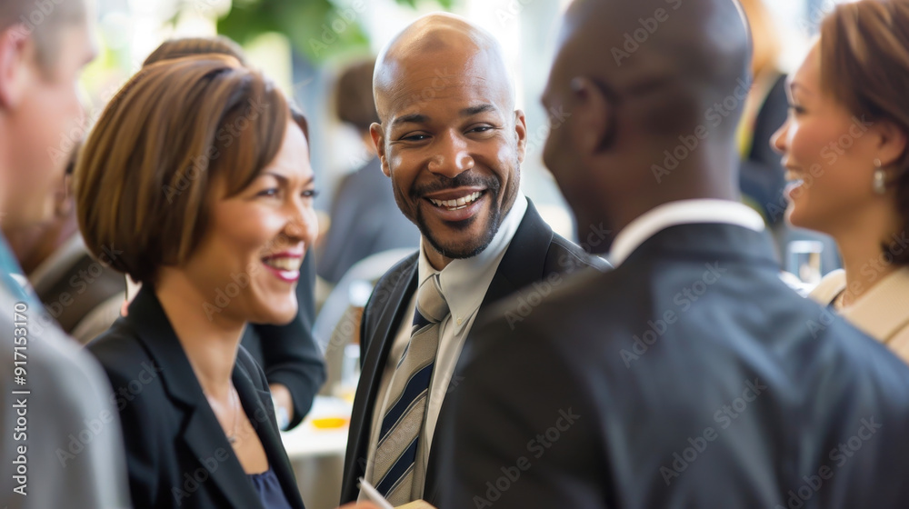 Diverse group of professionals sharing ideas at a business seminar Diverse group of professionals sharing ideas at a business seminar