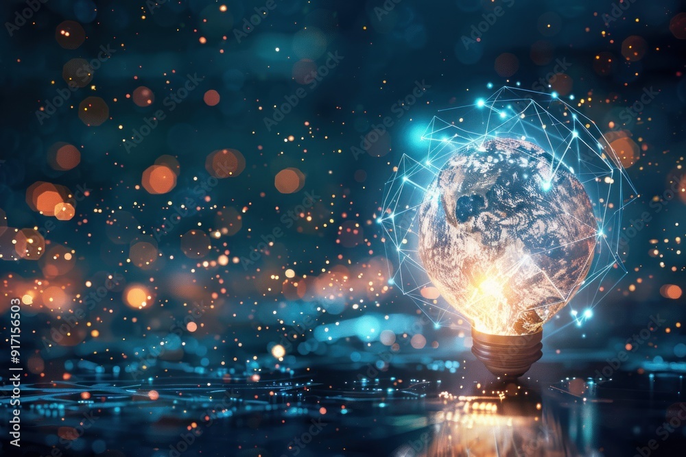 Earth as a Glowing Lightbulb in a Network of Connections Earth as a Glowing Lightbulb in a Network of Connections