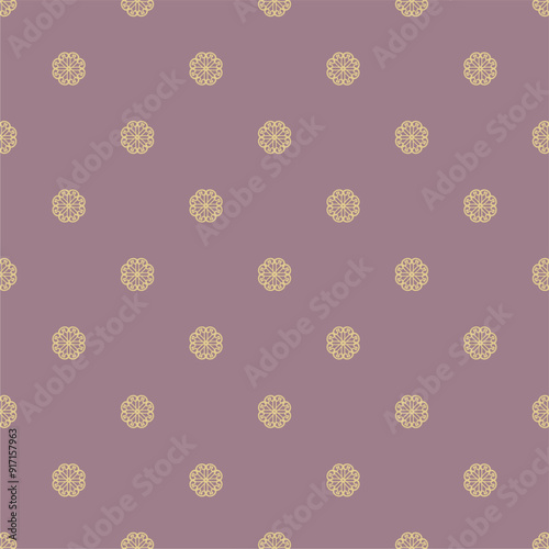 Seamless decorative pattern with flowers wallpaper festive birthday background art decor design for textile, paper 