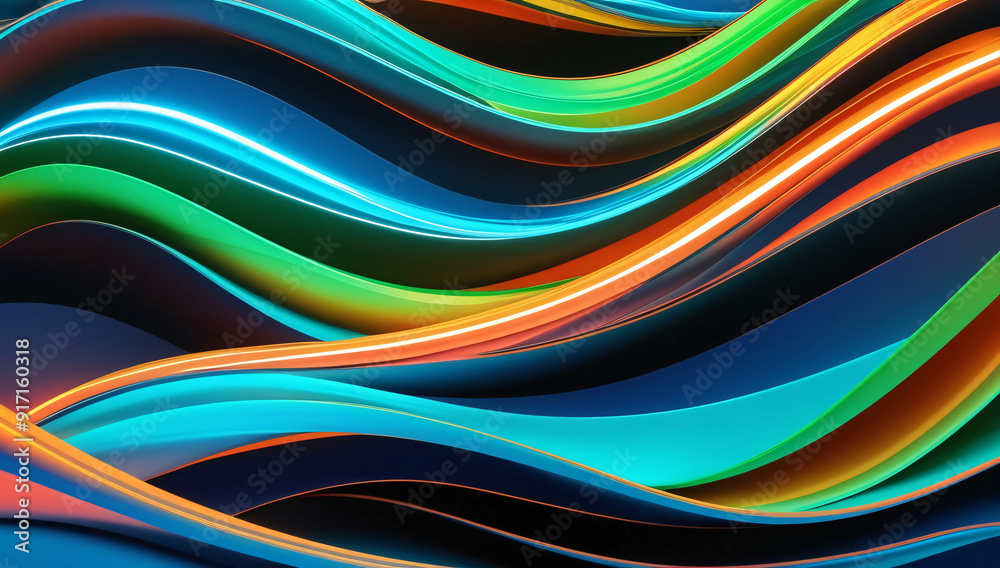 A vibrant wave pattern with a blue stripe. The colors are bold and lively, conveying energy and movement. A vibrant wave pattern with a blue stripe. The colors are bold and lively, conveying energy and movement.