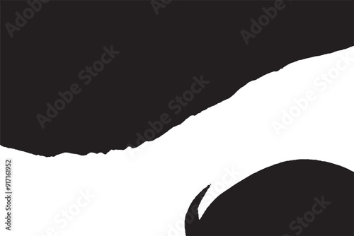 Abstract Black and White Gradient Background with Subtle Grain Texture