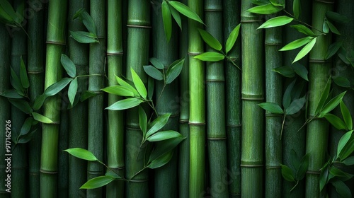 green marketing strategies, the bamboo leaves symbolize eco-friendliness, subtly highlighting the facade of greenwashing practices in the business world with striking imagery