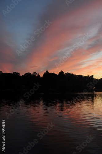 Sunset on Erskine Lake photo