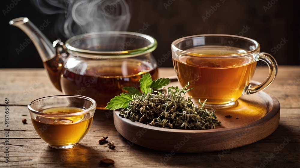 cup of green tea with mint cup of green tea with mint