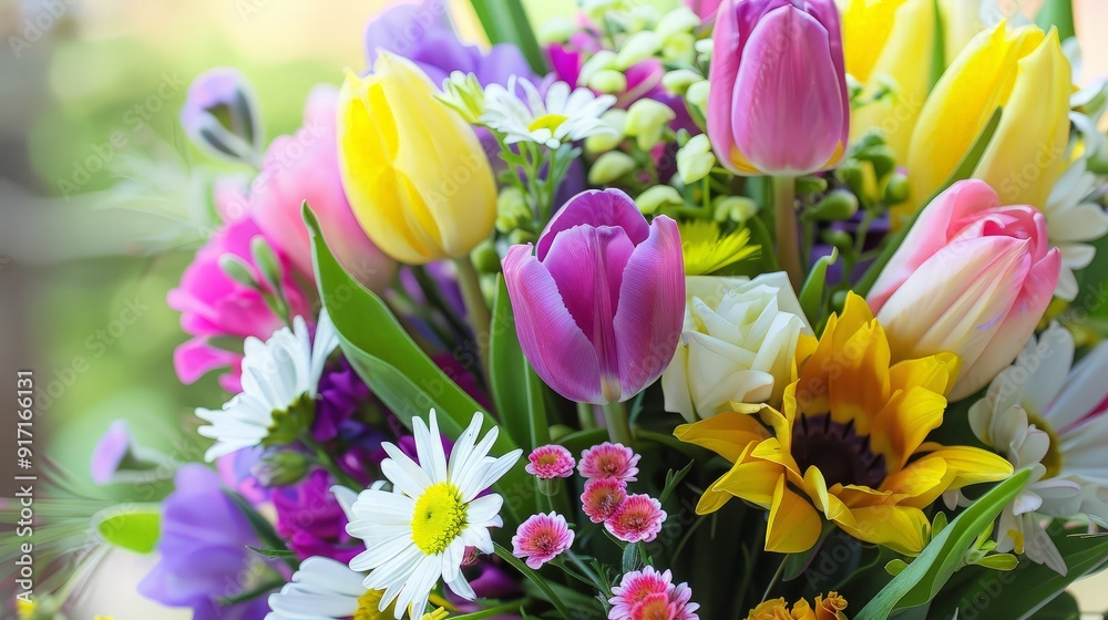 Obraz premium Colorful Spring Bouquet