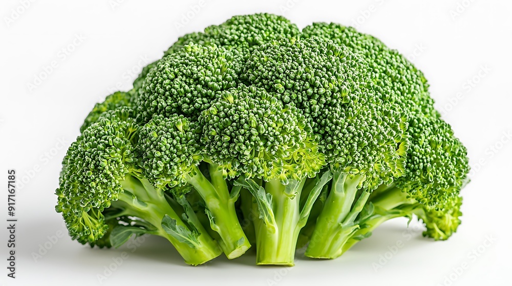 Fresh green broccoli isolated on white, perfect healthy ingredient Fresh green broccoli isolated on white, perfect healthy ingredient