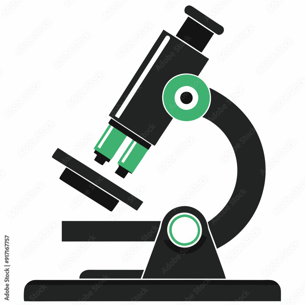Microscope vector silhouette Microscope vector silhouette