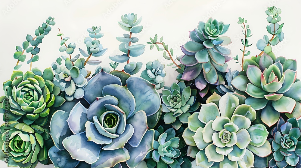 Colorful succulent plants on background Colorful succulent plants on background
