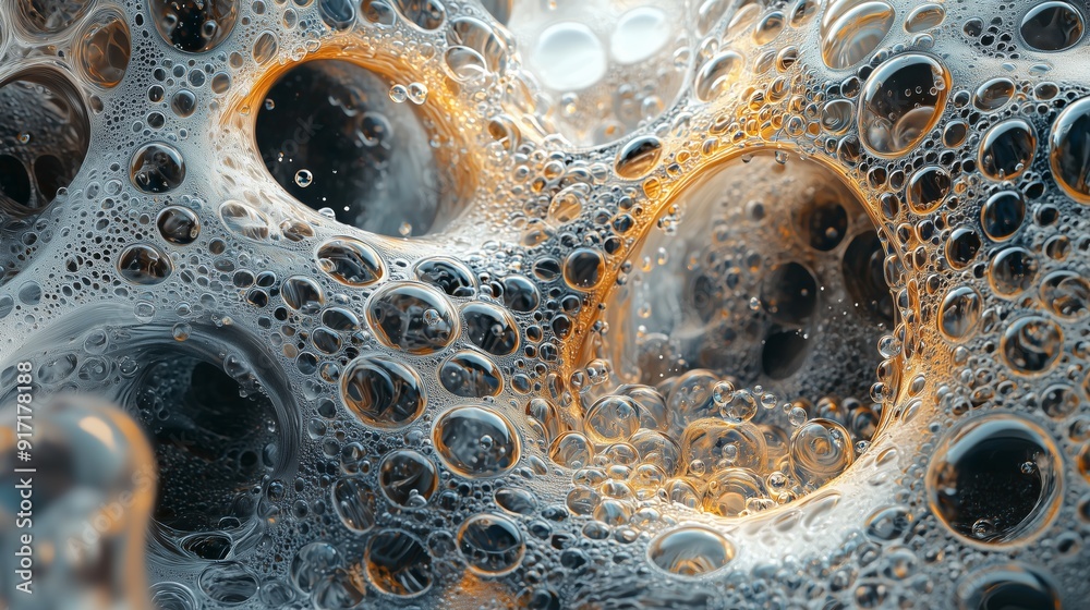 Abstract Macro Photo of Water Droplets. Abstract Macro Photo of Water Droplets.