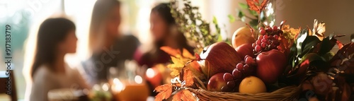 A vibrant autumn fruit disp...