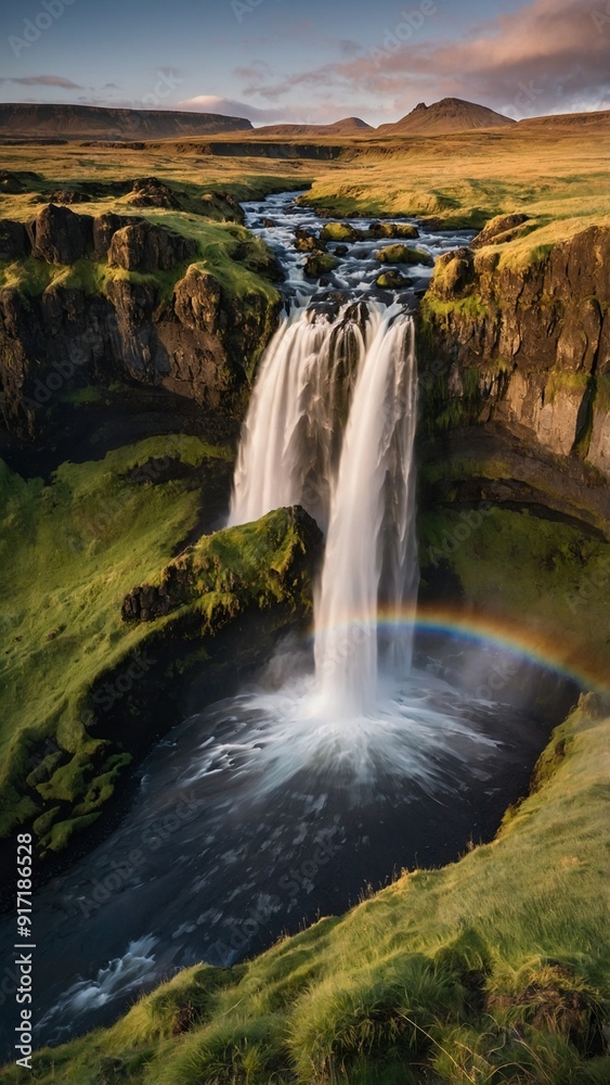Obraz premium waterfall in the mountains