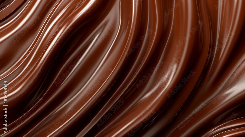 Chocolate background, liquid chocolate cream texture, sugar, milk, chocolate, abstract dark chocolate, gradient color scatter pattern, satin, cream, syrup, silk.