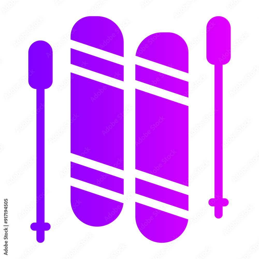 ski gradient icon ski gradient icon