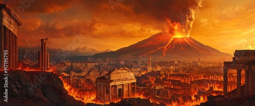 Apocalyptic Unveiling: The Devastating Eruption of Mount Vesuvius and the Eternal Sleep of Pompeii, Preserved Under Lava, Ash, and Smoke for Centuries