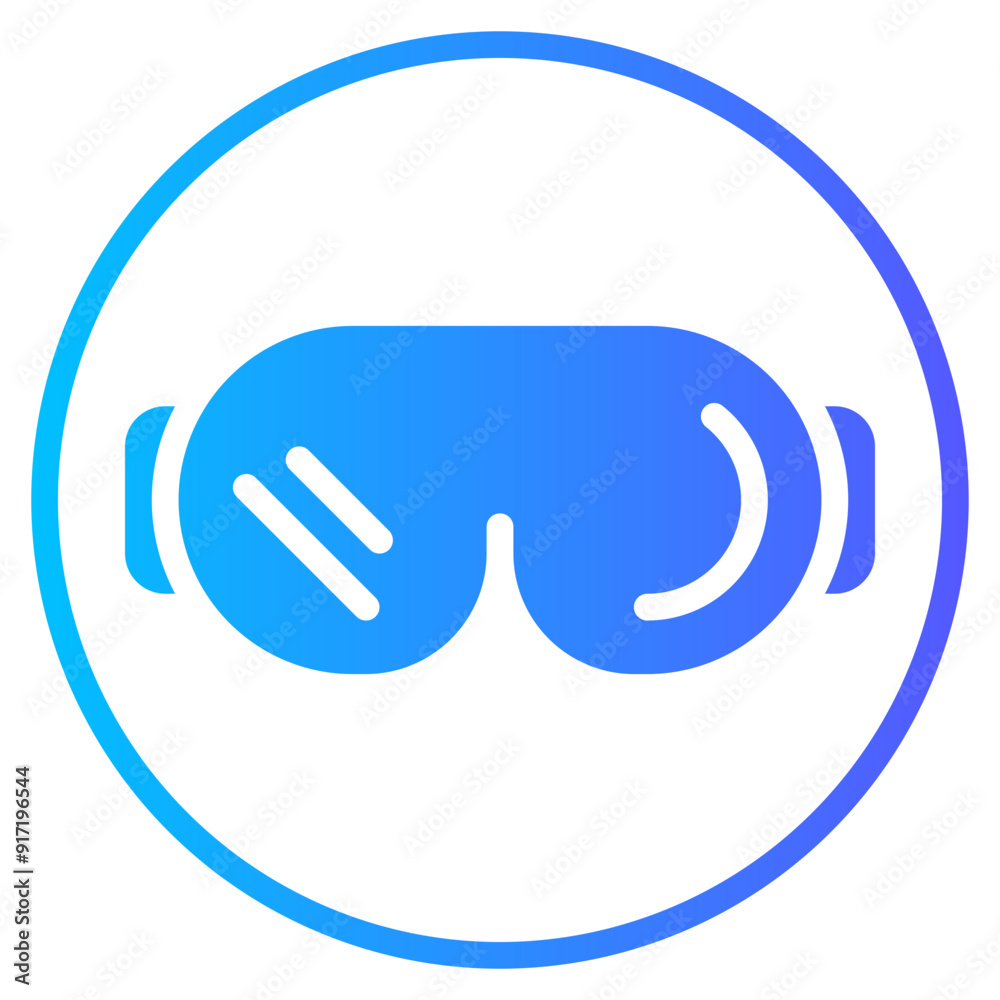 ski goggles gradient icon ski goggles gradient icon