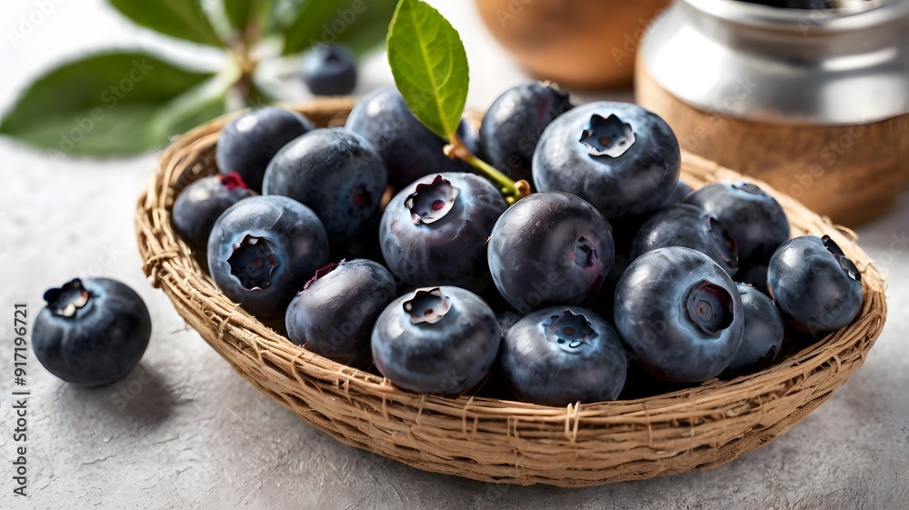 Blueberries Still Life and Avatar Images on White Backgrounds Blueberries Still Life and Avatar Images on White Backgrounds