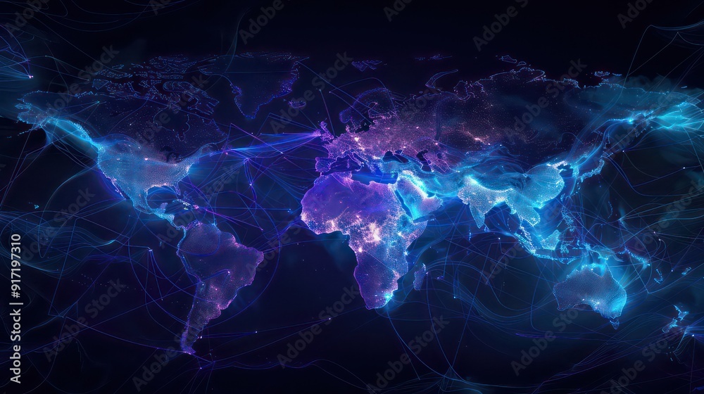 Obraz premium Global Network Connections