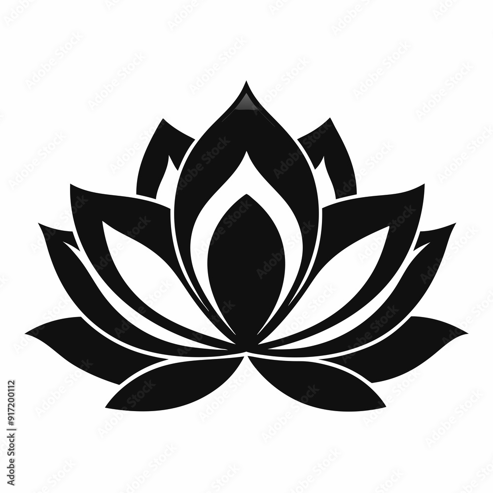 Lotus Black silhouette Lotus Black silhouette