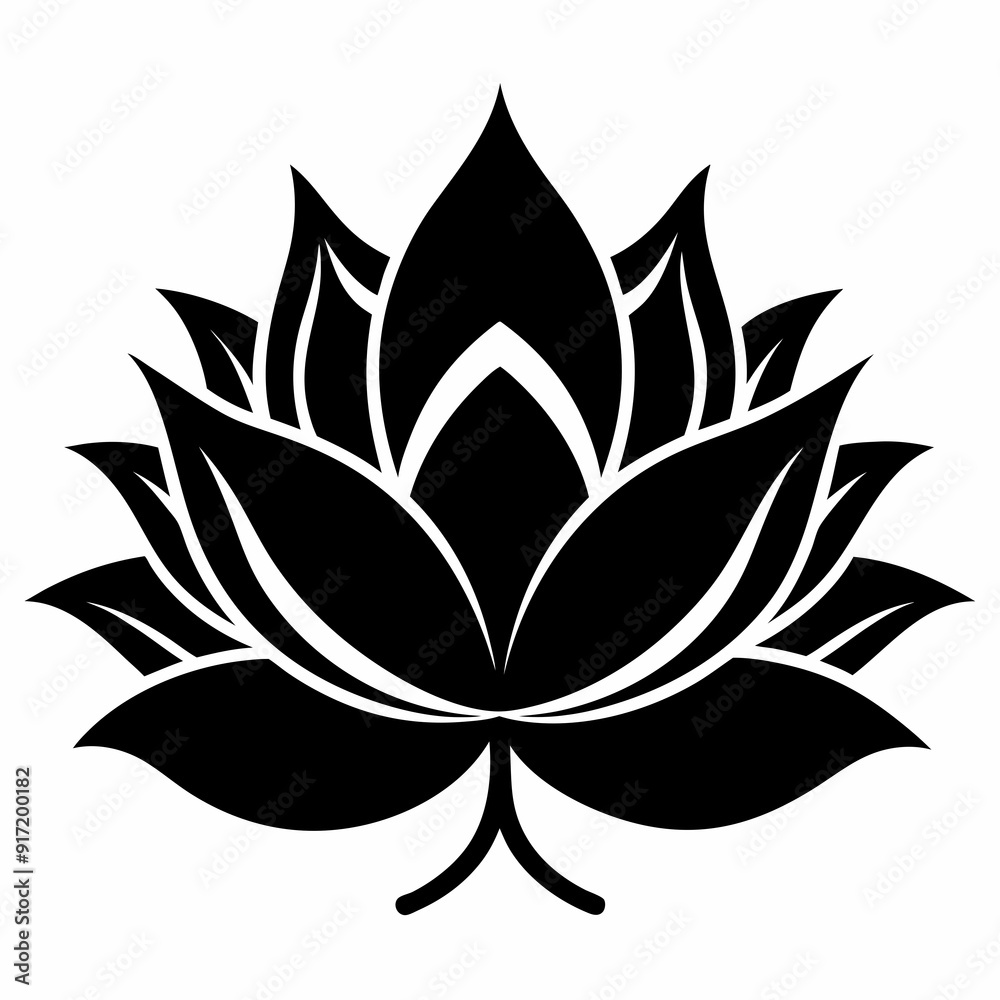 Lotus Black silhouette Lotus Black silhouette