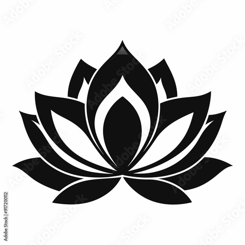 Lotus Black silhouette