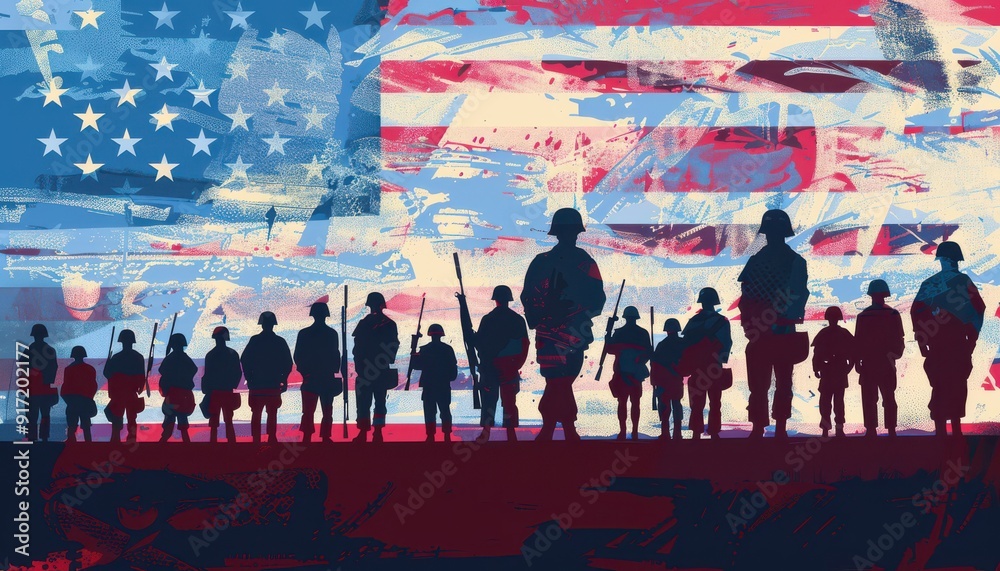Obraz premium Memorial Day Ceremony