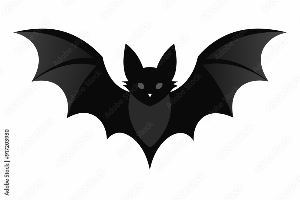 Vector design of bat on white background Vector design of bat on white background