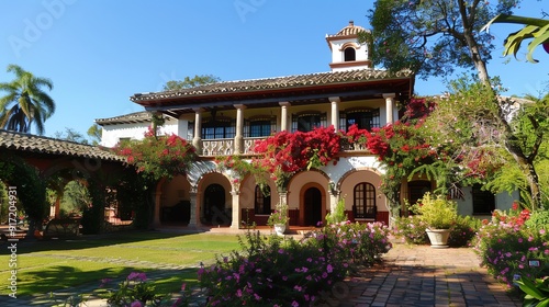 A traditional Spanishstyle hacienda