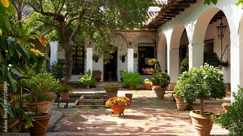 A traditional Spanishstyle hacienda
