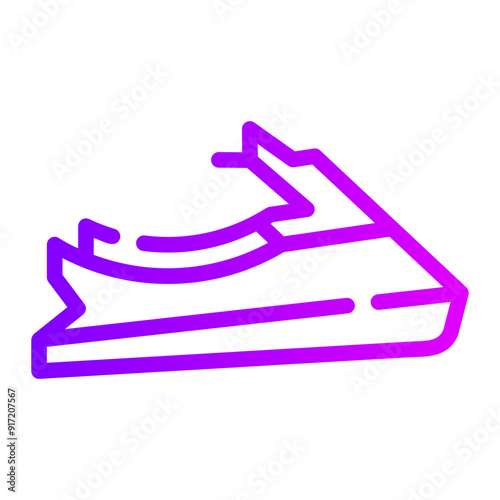 jet ski gradient icon