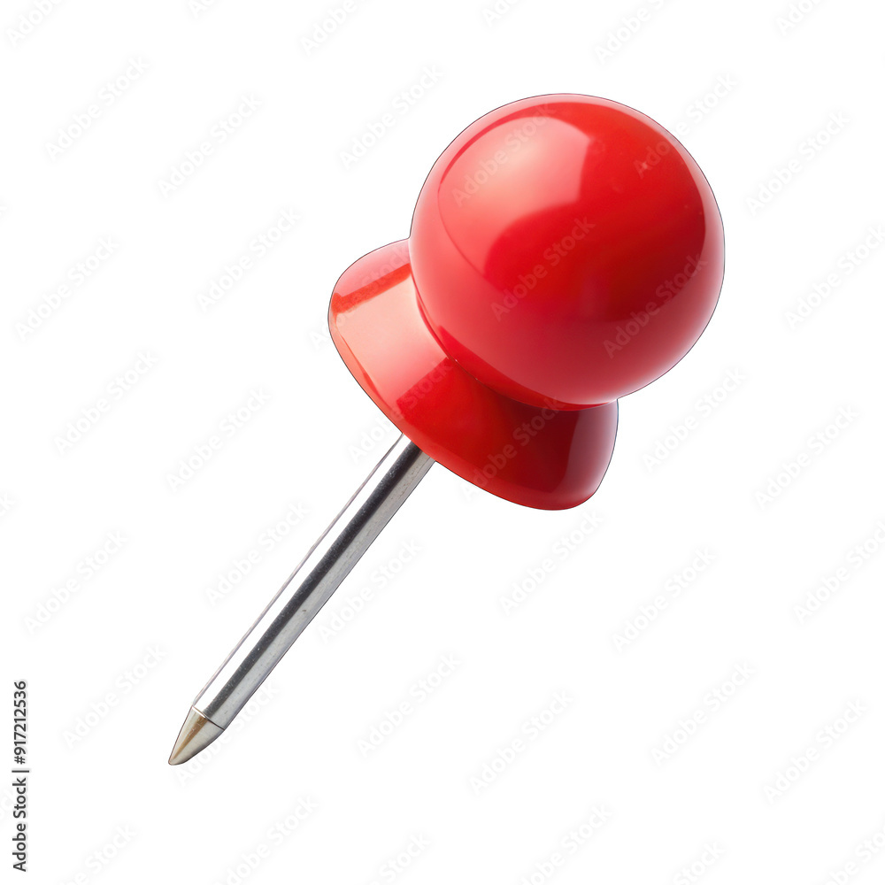 A red and purple pin cushion on transparent background A red and purple pin cushion on transparent background