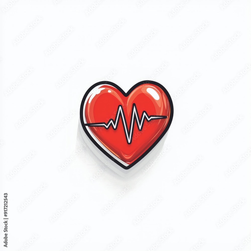 Heartbeat Icon Illustration Heartbeat Icon Illustration