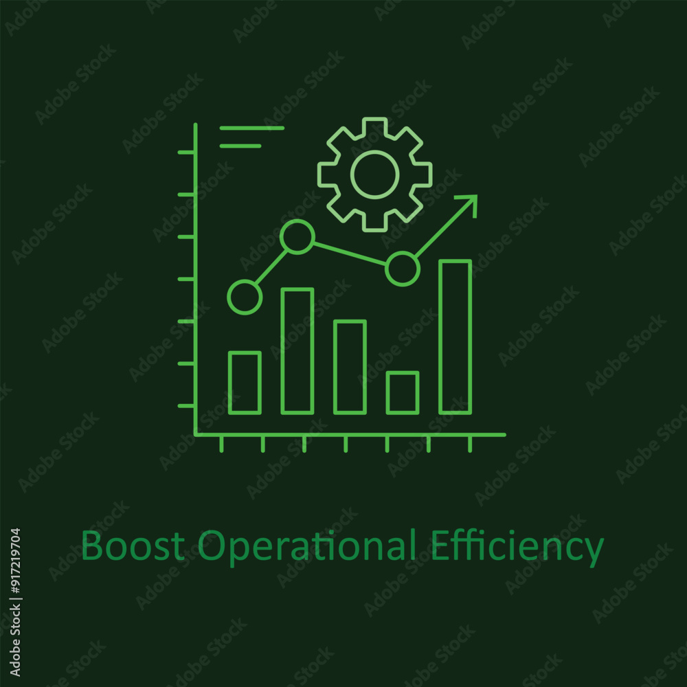 Boost Operational Efficiency icon with Editable Stroke. Boost Operational Efficiency icon with Editable Stroke.