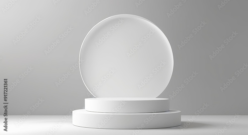 3D Visualization of Geometric Structures Featuring a White Podium - Simple Showcase or Display Platform for Product Mockups. Made with Generative AI Technology 3D Visualization of Geometric Structures Featuring a White Podium - Simple Showcase or Display Platform for Product Mockups. Made with Generative AI Technology