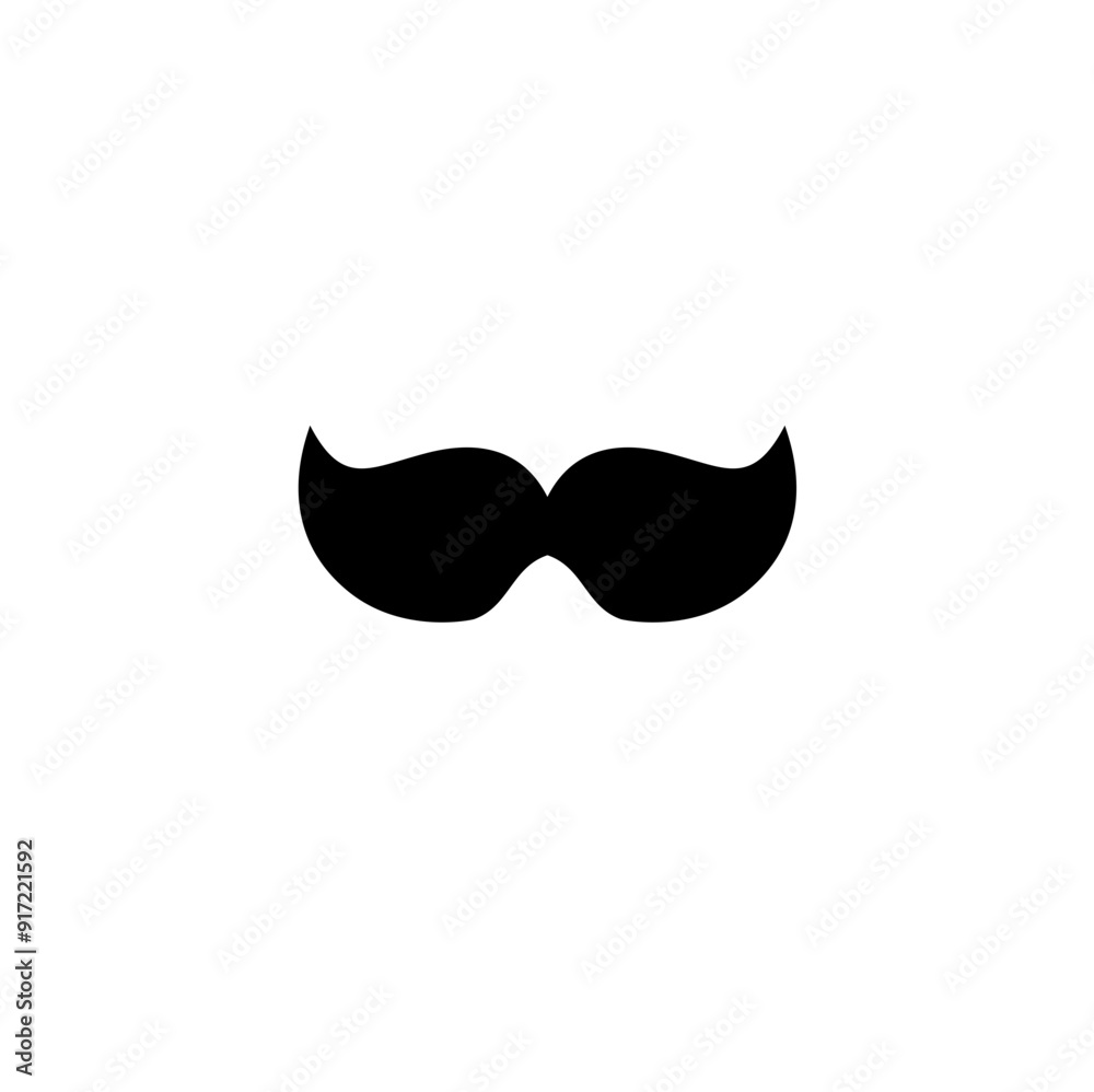 Vector image of a mustache Vector image of a mustache