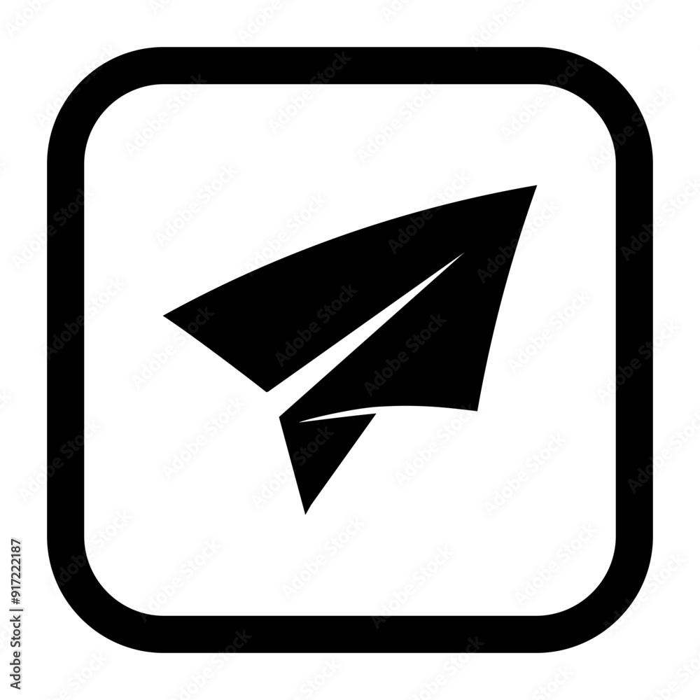 Paper plane icon. Modern icon for website, logo, app, template, ui, etc. Vector illustration isolated on white background. Paper plane icon. Modern icon for website, logo, app, template, ui, etc. Vector illustration isolated on white background.