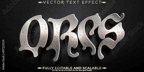Orcs editable text effect, editable giant and fantasy text style