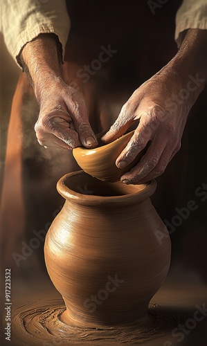Divine Potter's Wheel: The Sacred Craft of Creation and Sovereignty as Echoed in Isaiah 64:8, a Metaphor for God's Shaping Influence and Artistry in Any Religious Endeavor