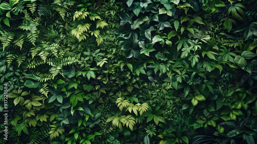 Green forest nature wall and background Green forest nature wall and background