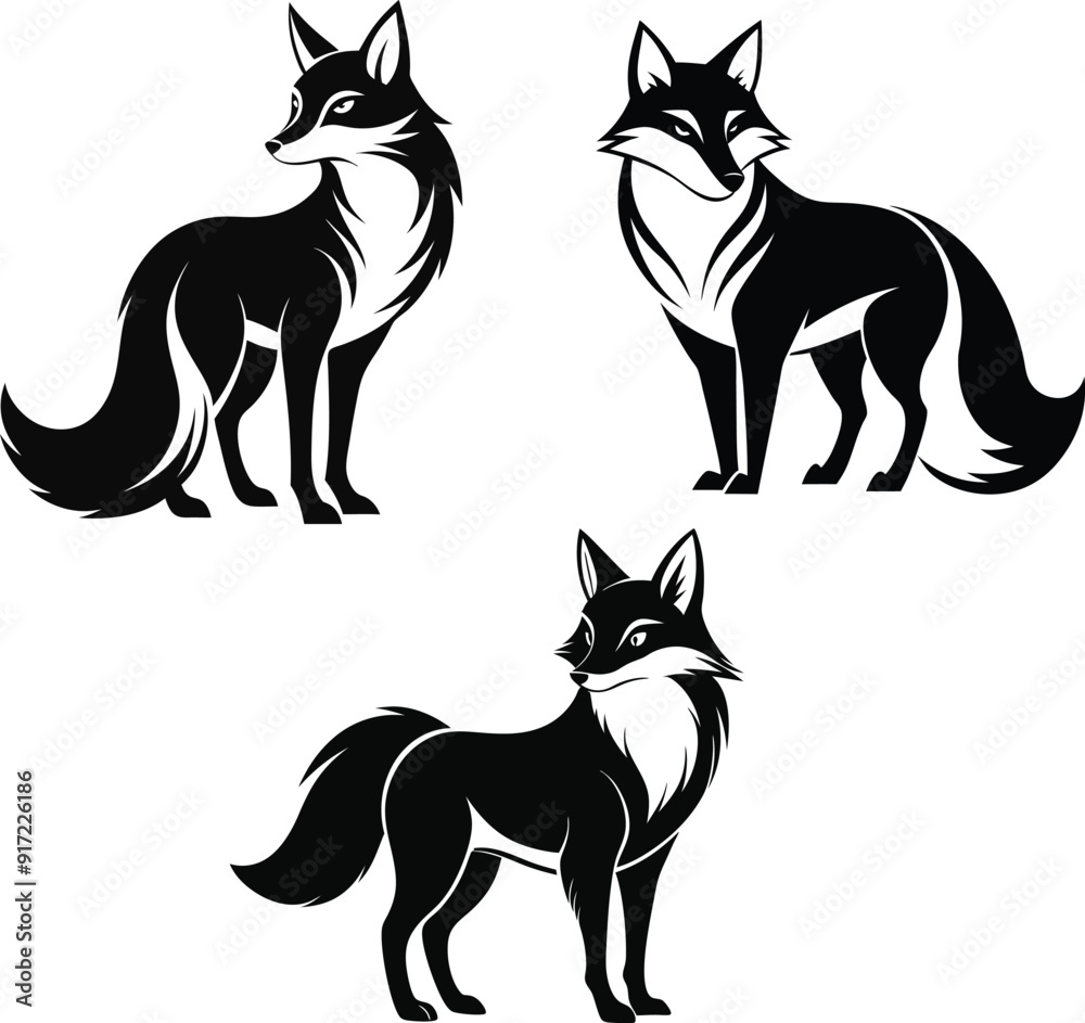 Fox silhouette template Fox silhouette template