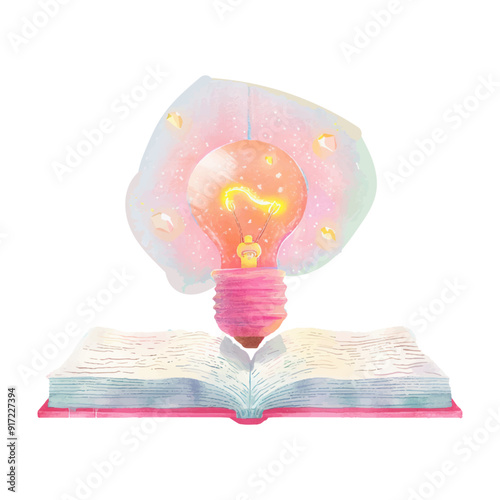 book with lighbulb white background (13)