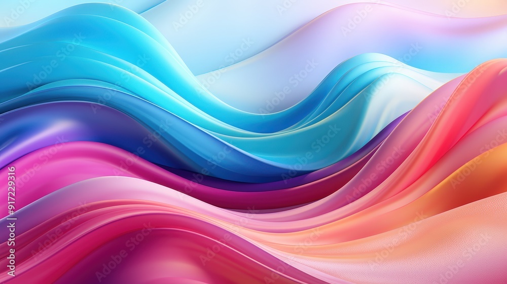 Abstract Colorful Wave Background Abstract Colorful Wave Background