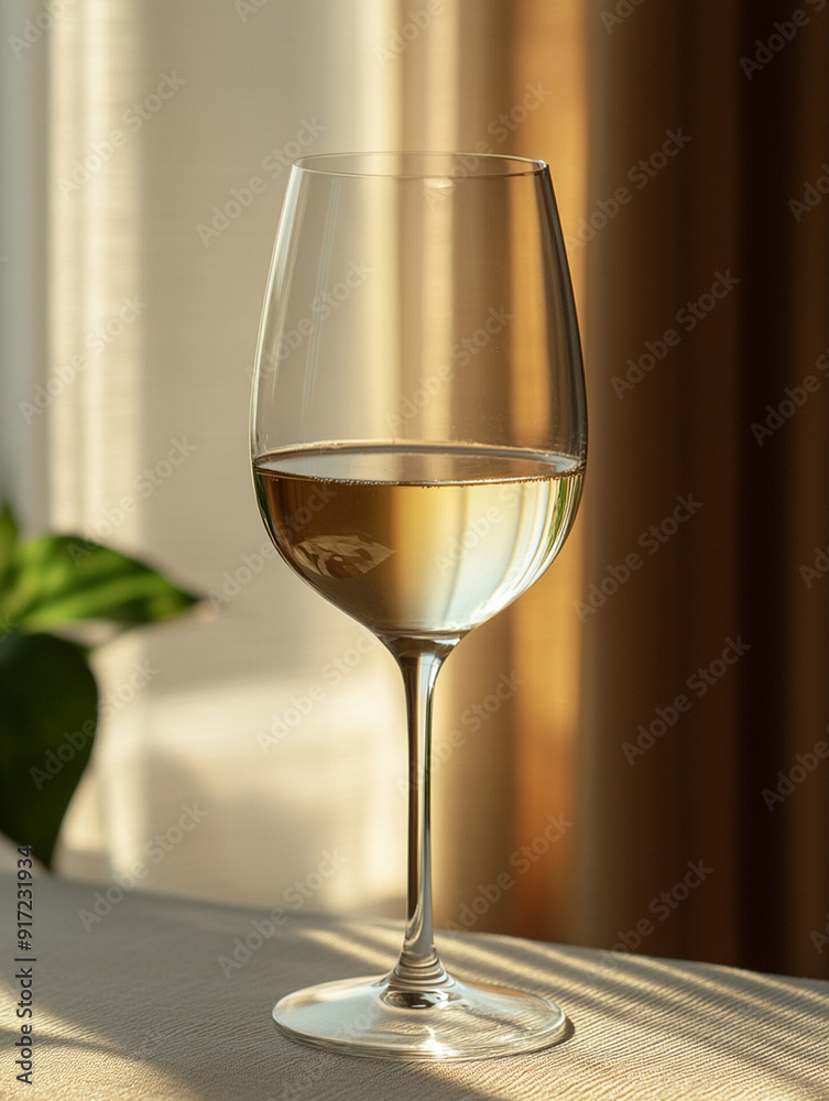 a glass of white wine sits on a table. a glass of white wine sits on a table.