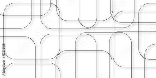 Abstract industrial Design random lines black on white background.Geometric seamless minimalist pattern with straight lines design.luxury black geometric random chaotic lines.squares and triangle line