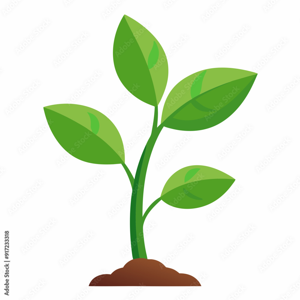 Young plant art vector illustration Young plant art vector illustration