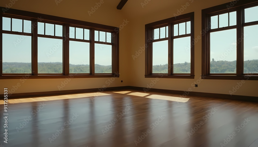 Fototapeta premium wooden empty room 24