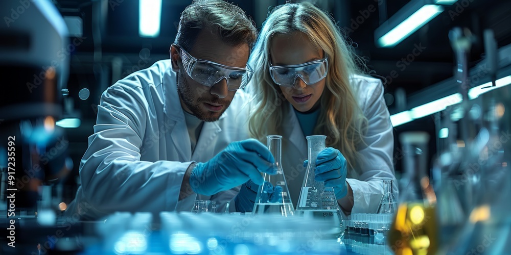 Scientists Working in a Laboratory Scientists Working in a Laboratory