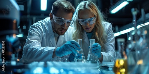 Scientists Working in a Laboratory