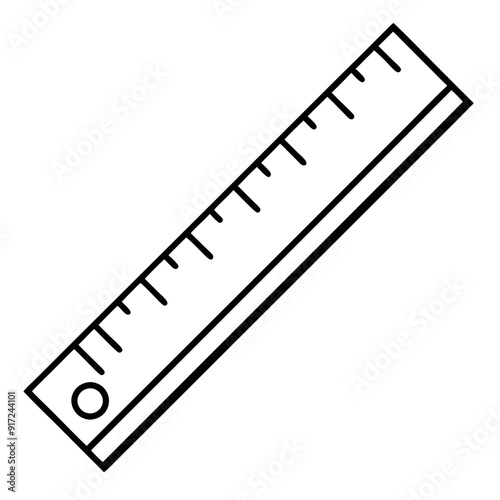 Scale Ruler art vector illustration