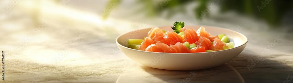 1 A minimalist shot focusing on the elegance of a simple gin  tonic, set against a soft, light background, ample panoramic space for advertising content