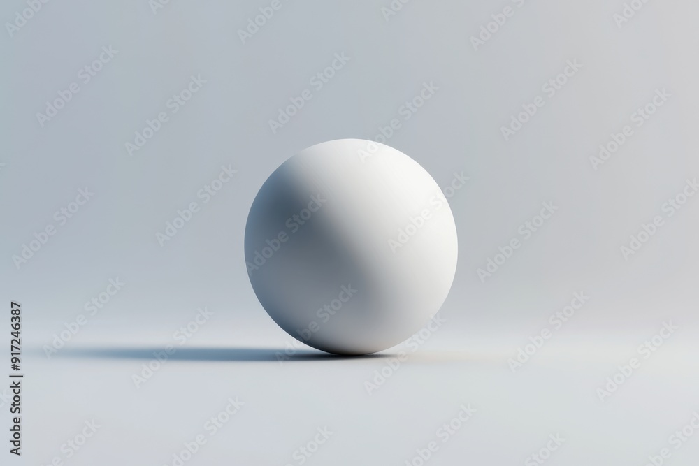 A minimalistic white sphere placed on a smooth surface, creating a sense of simplicity and elegance in a neutral environment. A minimalistic white sphere placed on a smooth surface, creating a sense of simplicity and elegance in a neutral environment.